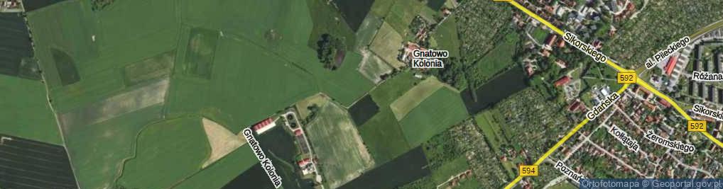 Zdjęcie satelitarne Gnatowo Kolonia ul.